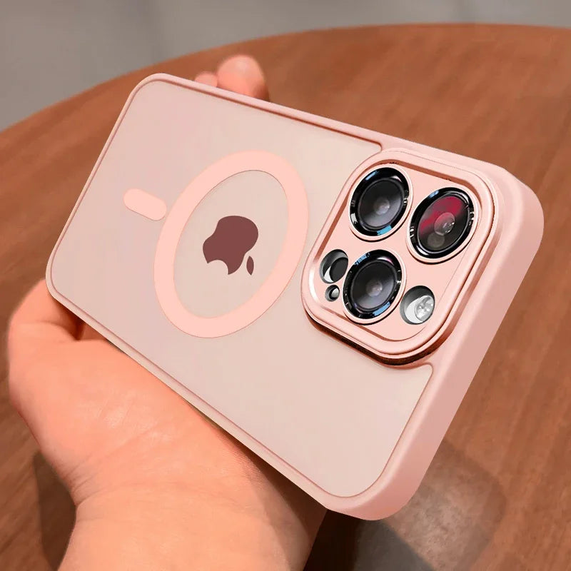 Magnetic Luxury Matte Translucent Armour Case