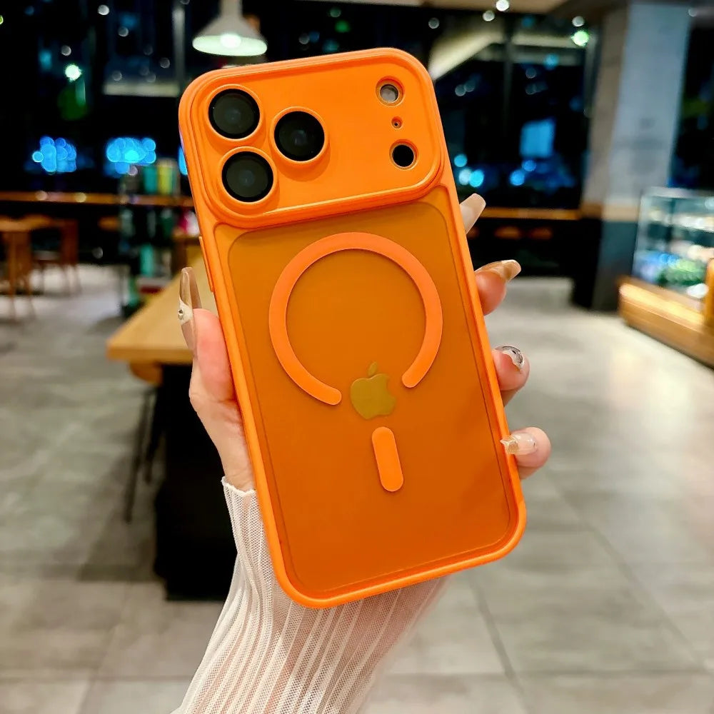 Magnetic Luxury Matte Translucent Armour Case