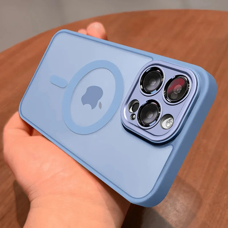 Magnetic Luxury Matte Translucent Armour Case