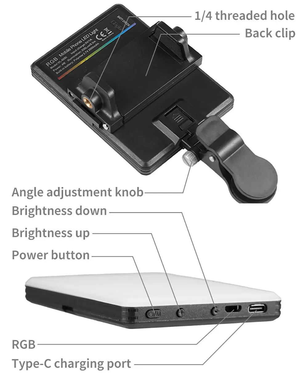 Mini RGB LED Pocket Fill Light
