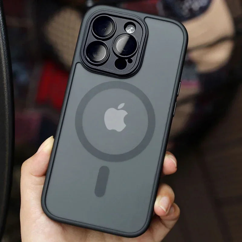 Magnetic Luxury Matte Translucent Armour Case