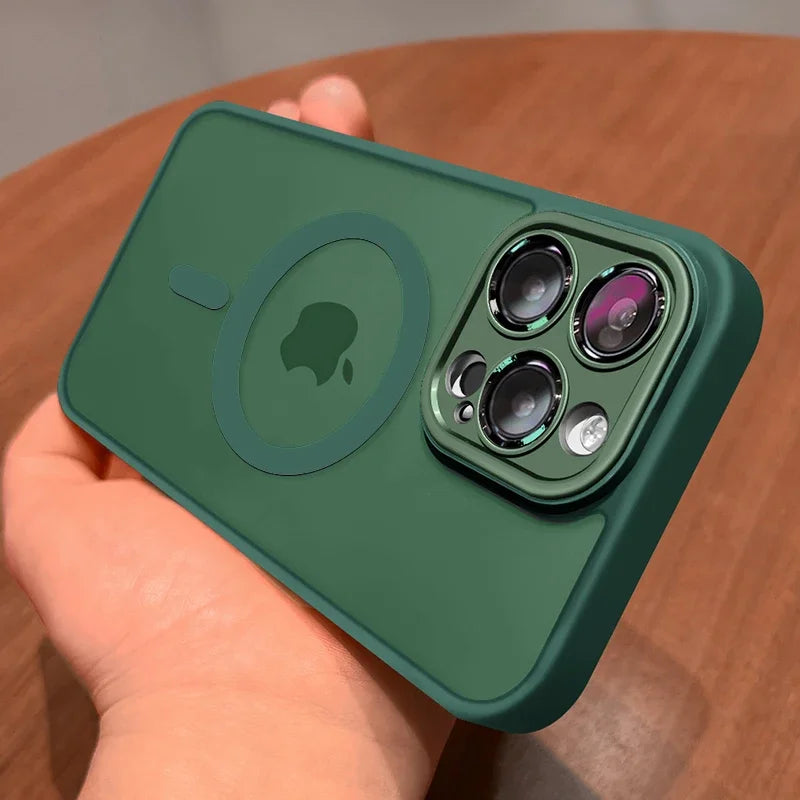 Magnetic Luxury Matte Translucent Armour Case