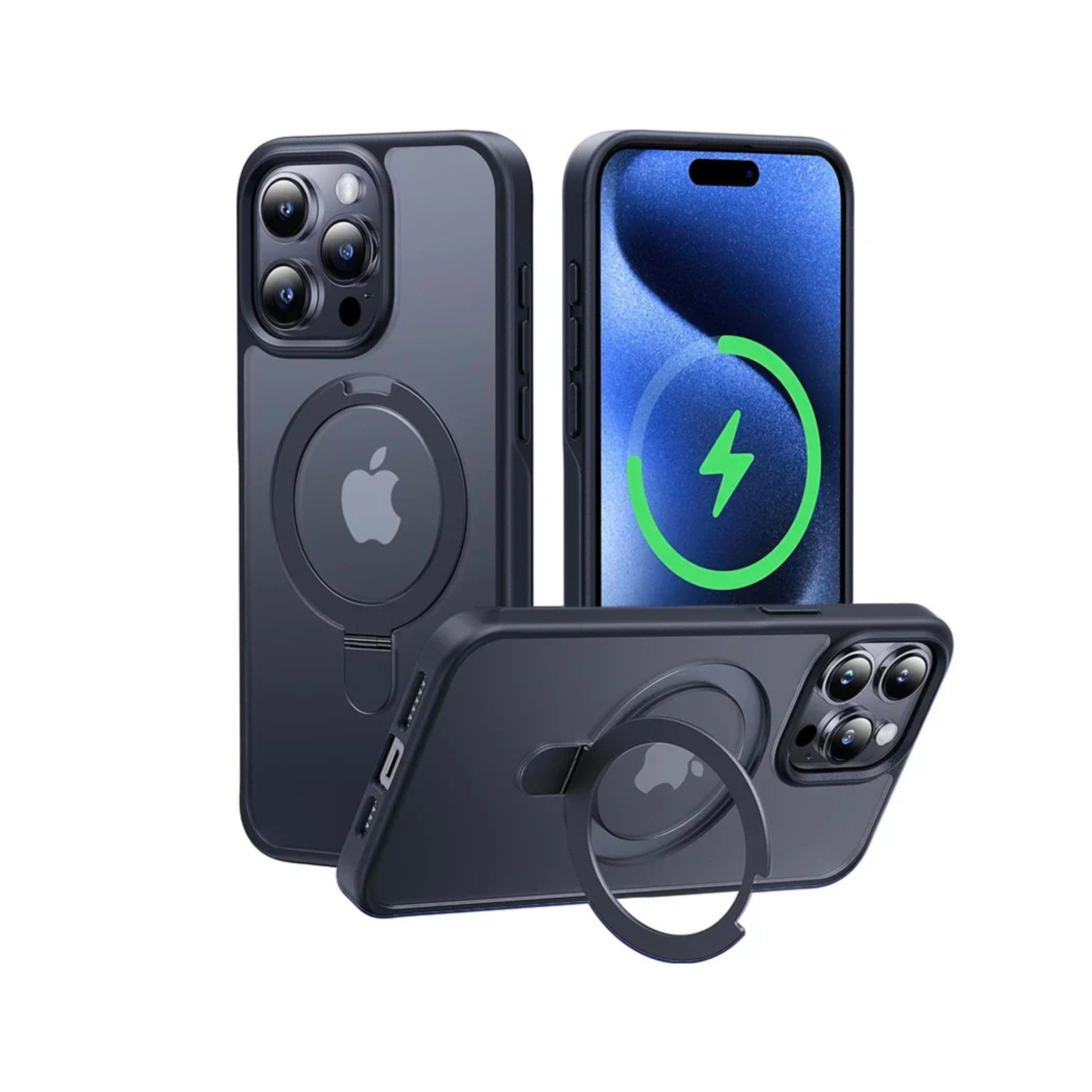 Magnetic Ring Stand Shockproof Case for iPhone